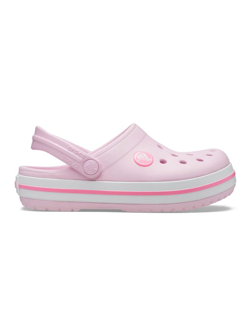 Zueco-Niños-Pequeños-Crocband-Clog-Rosa-Crocs