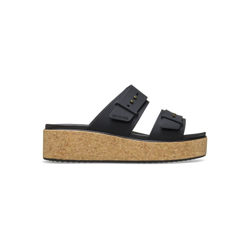 Sandalia Mujer Brooklyn Buckle Low Wdg Negro Crocs