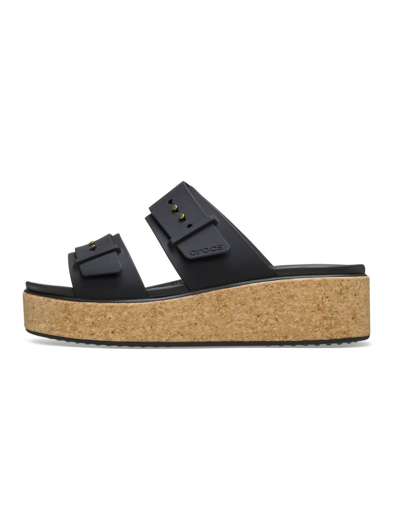 Sandalia Mujer Brooklyn Buckle Low Wdg Negro Crocs-Crocs - Crocs