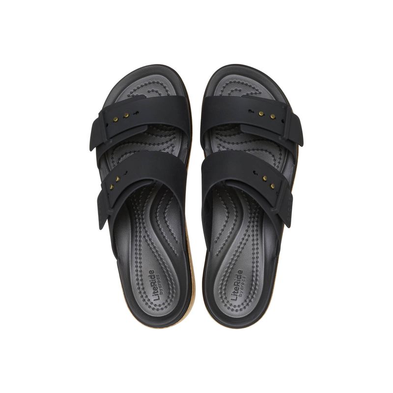 Sandalia Mujer Brooklyn Buckle Low Wdg Negro Crocs
