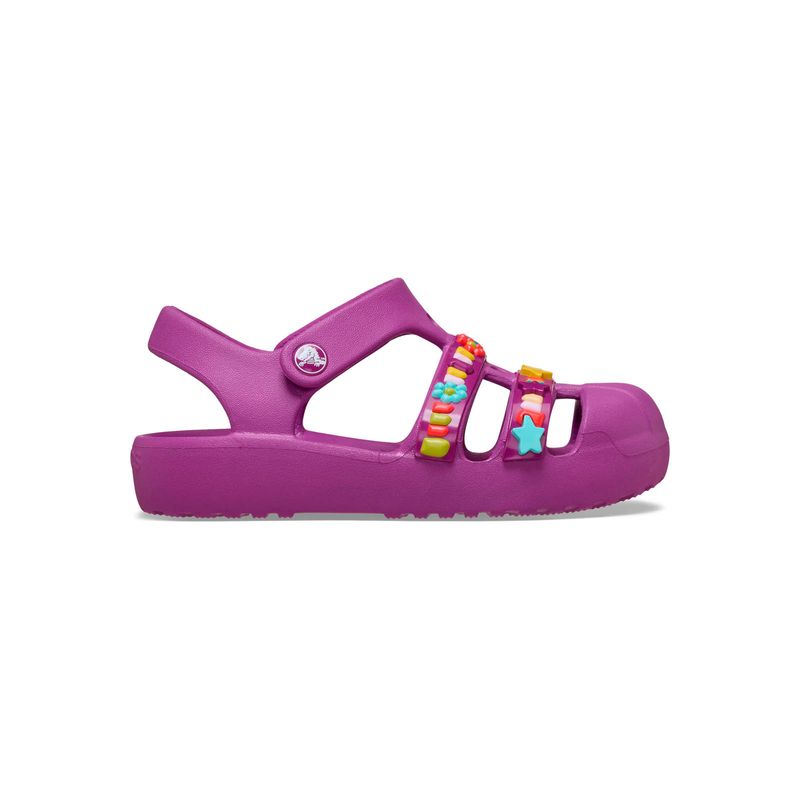 Sandalia Niños Pequeños Classic Fisherman Morado Crocs