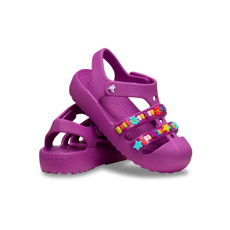 Sandalia Niños Pequeños Classic Fisherman Morado Crocs