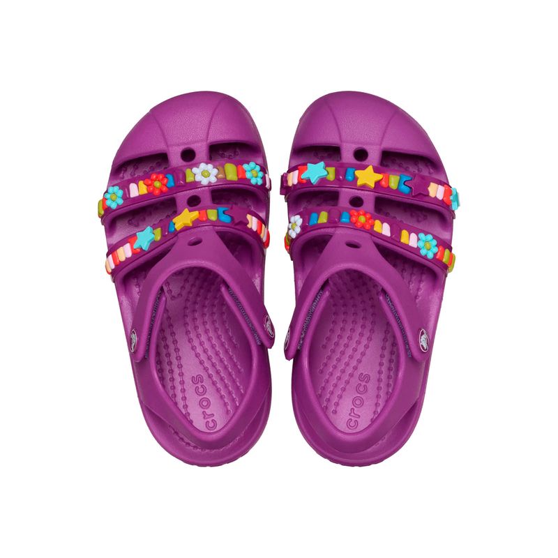 Sandalia Niños Pequeños Classic Fisherman Morado Crocs