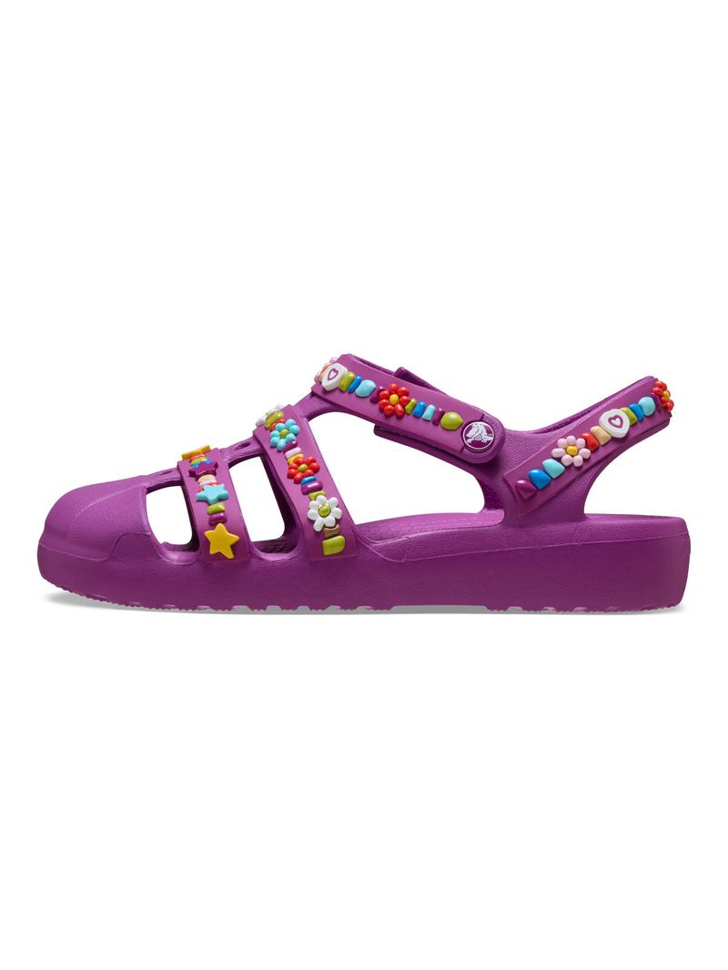 Sandalia-Niños-Grandes-Classic-Fisherman-Morado-Crocs