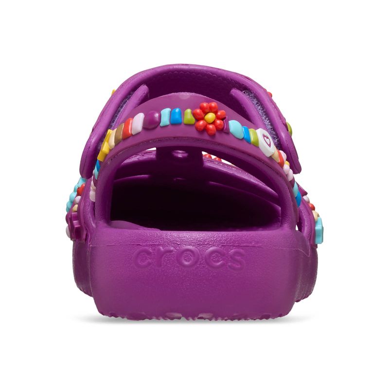 Sandalia Niños Grandes Classic Fisherman Morado Crocs