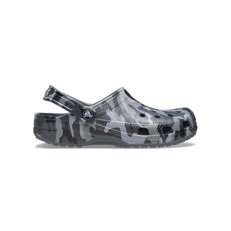 Zueco Unisex Classic Printed Camo Clog Gris Crocs