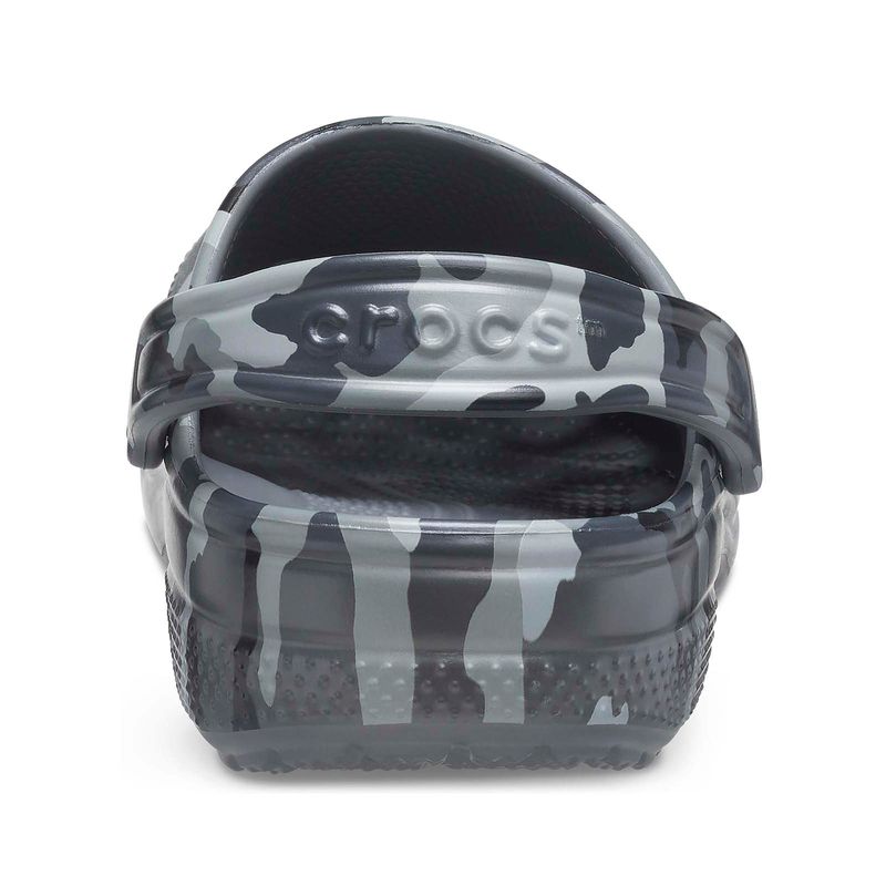 Zueco Unisex Classic Printed Camo Clog Gris Crocs