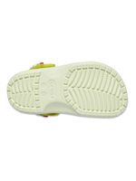 Zueco-Niños-Pequeños-Classic-Verde-Claro-Flores-Crocs