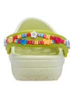 Zueco-Niños-Pequeños-Classic-Verde-Claro-Flores-Crocs