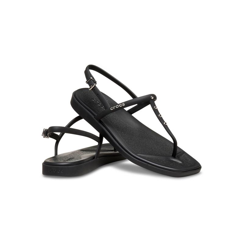 Sandalia Flip Mujer Miami Thong Flip Negro Crocs