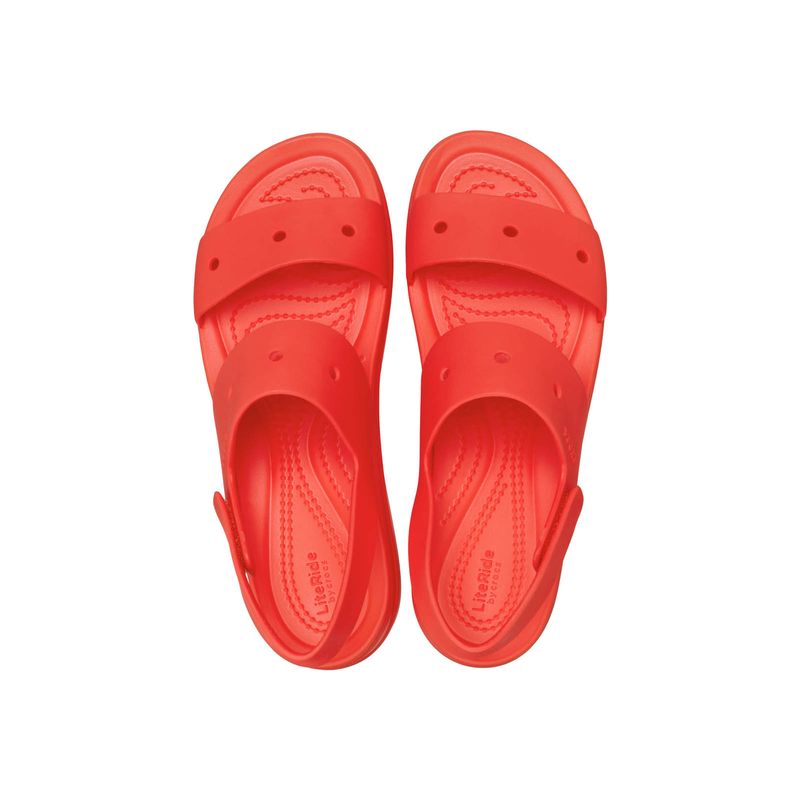 Sandalia Mujer Brooklyn 4U Rojo Crocs