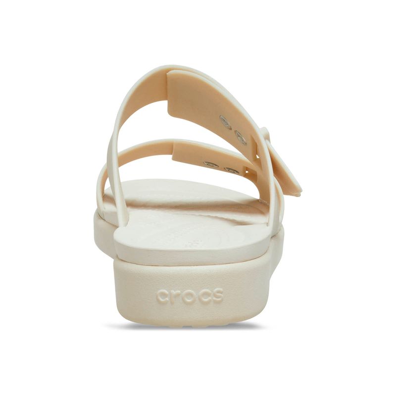 Sandalia Mujer Brooklyn Buckle Low Blanco Crocs