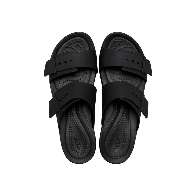 Sandalia Mujer Brooklyn Buckle Low Negro Crocs
