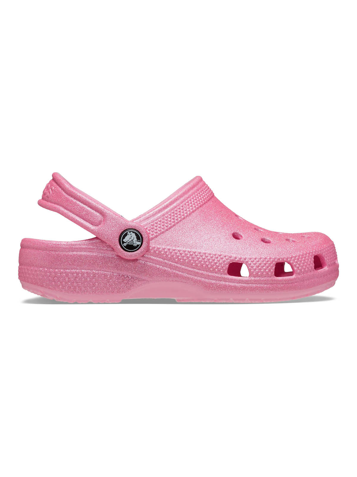 Zueco Niños Pequeños Classic Clog Glitter Rosa Crocs