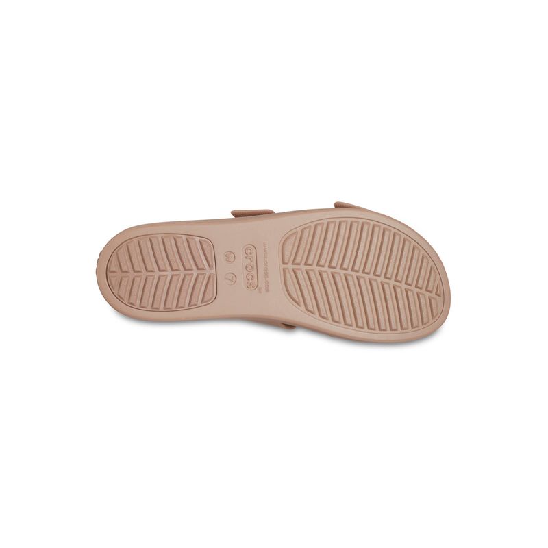 Sandalia Mujer Plataforma Brooklyn Buckle Café Crocs