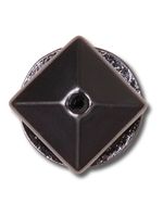 Jibbitz-Tacha-Piramide-Plata-Oscura-Negro-Crocs