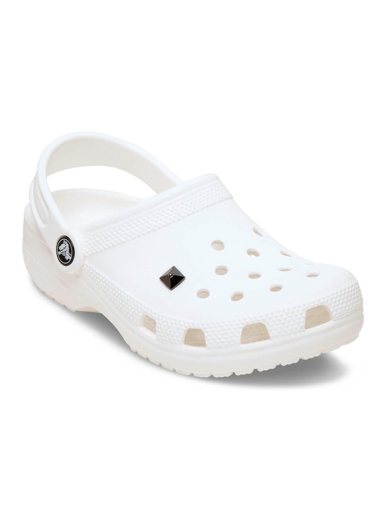 Jibbitz-Tacha-Piramide-Plata-Oscura-Negro-Crocs