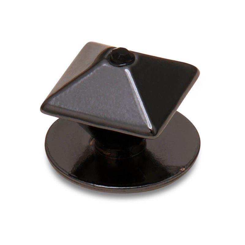 Jibbitz Tacha Pirámide Plata Oscura Negro Crocs-Crocs - Crocs