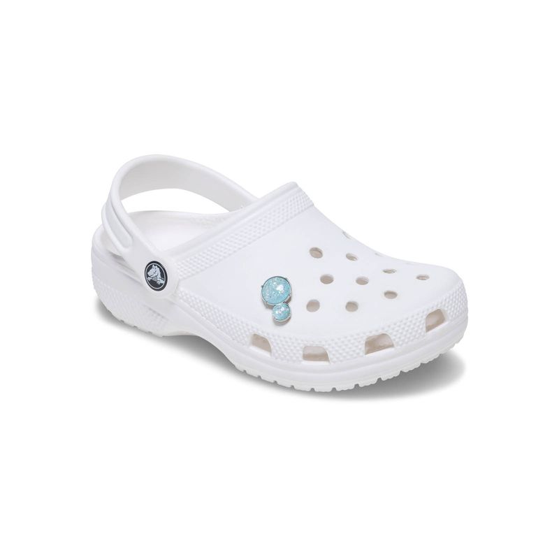 Jibbitz-Doble-Gema-SMT-Opalescente-Plateado-Crocs