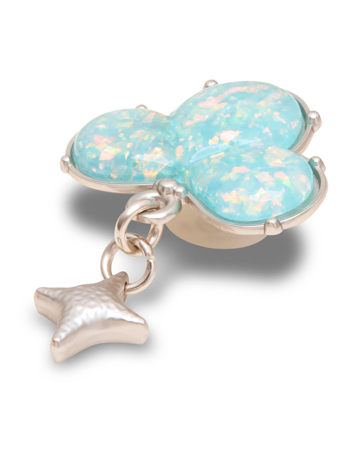 Jibbitz Dije Colgante Opalescente Meta Plateado Crocs