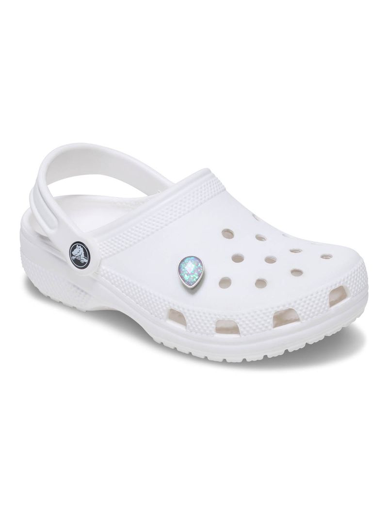 Jibbitz-Gema-SMT-Opalescente-Meta-Plateado-Crocs