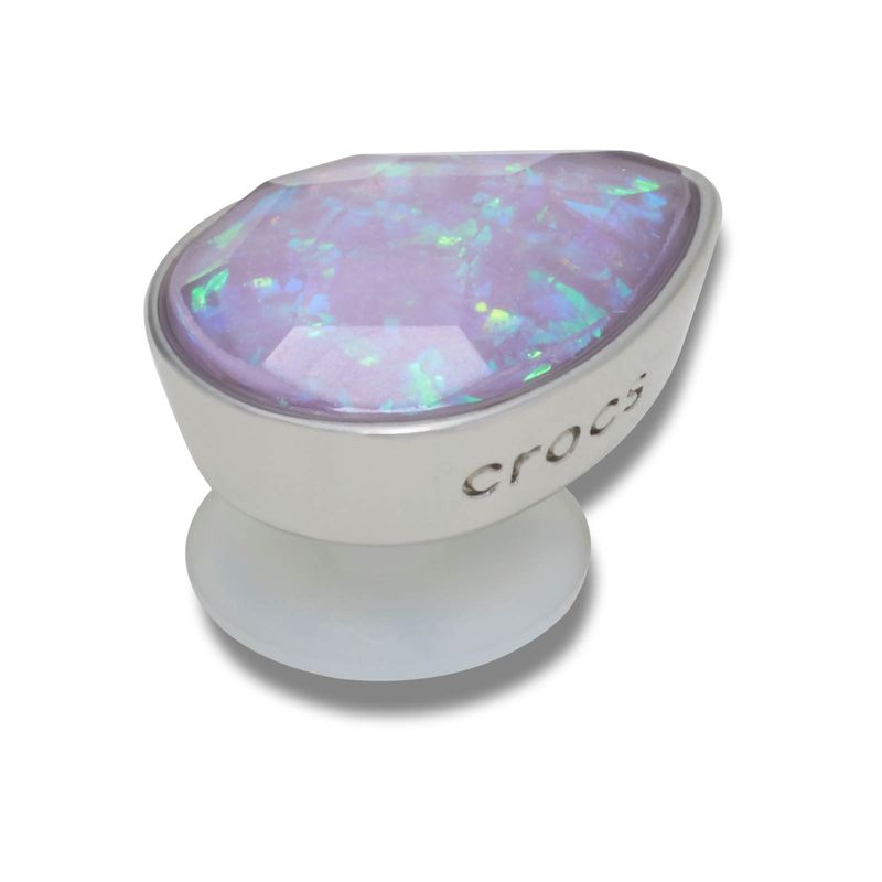 Jibbitz Gema SMT Opalescente Meta Plateado Crocs