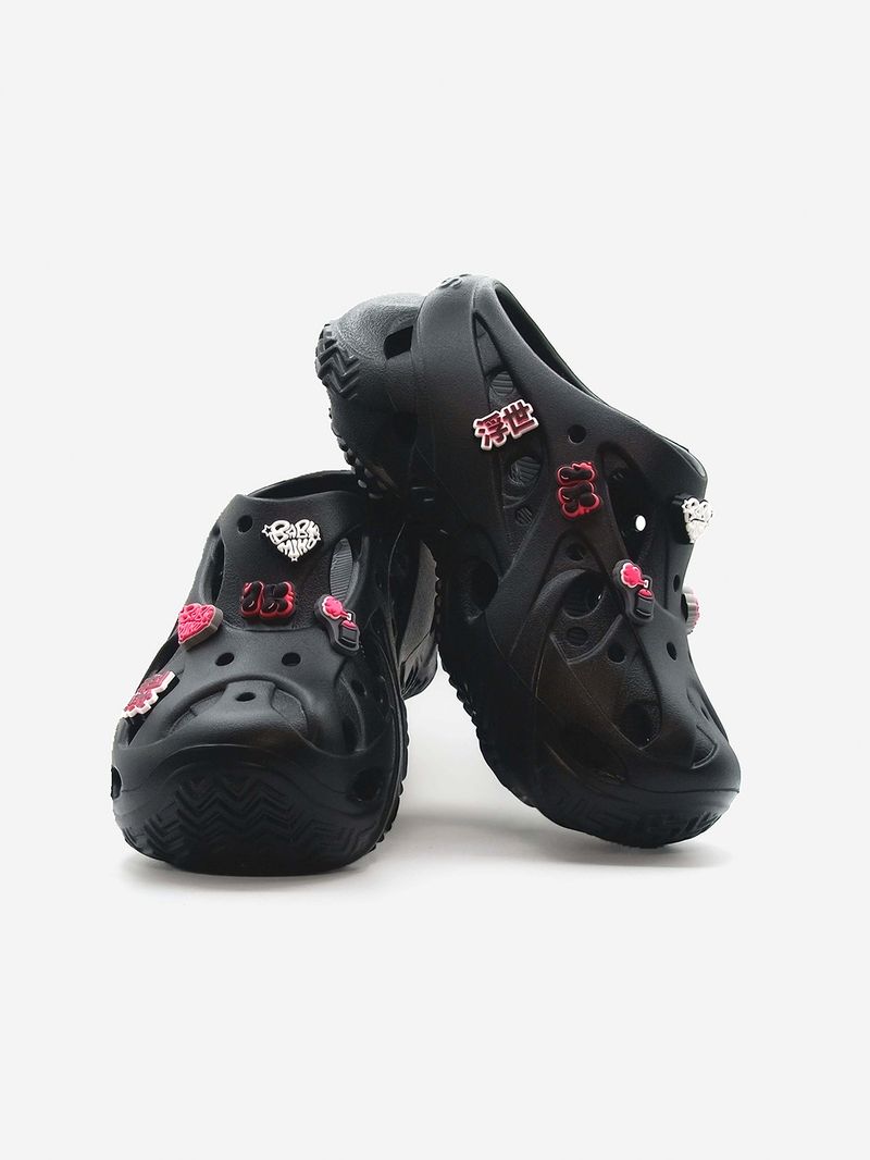 Jibbitz Young Miko Pack 5 Negro Crocs-Crocs - Crocs Chile