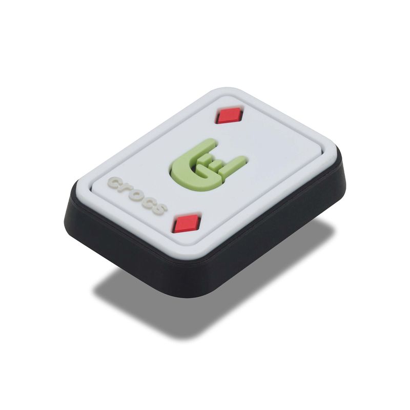 Jibbitz Carta Diamante Rock On Blanco Crocs