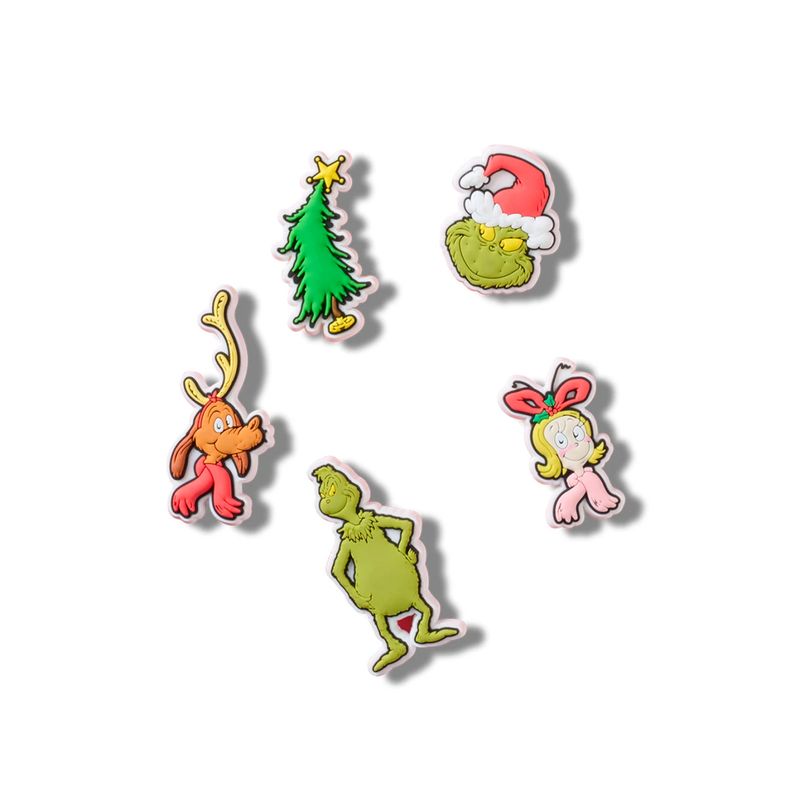 Jibbitz-El-Grinch-Pack-5-Blanco-Crocs