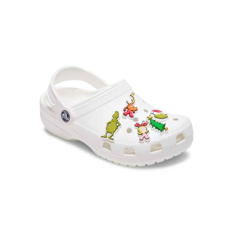 Jibbitz-El-Grinch-Pack-5-Blanco-Crocs