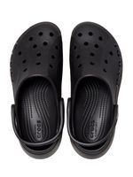Zueco-Mujer-Baya-Plataforma-Clog-Negro-Crocs