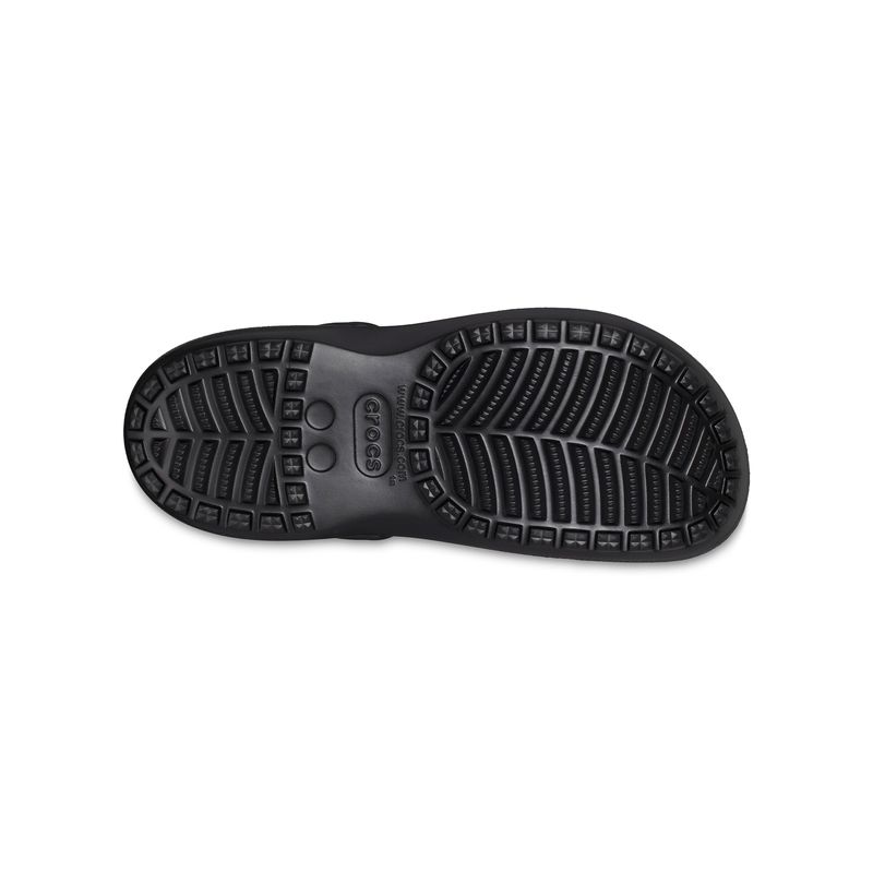 Zueco Mujer Baya Plataforma Clog Negro Crocs