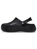 Zueco-Mujer-Baya-Plataforma-Clog-Negro-Crocs