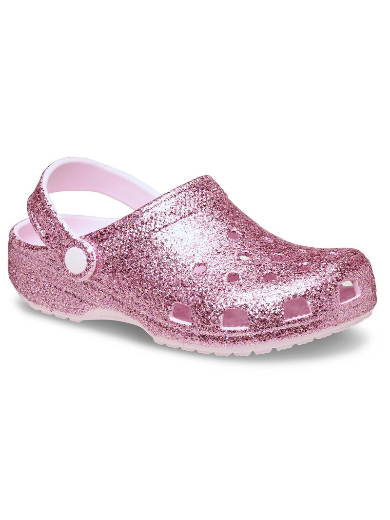 Zueco-Niños-Pequeños-Chunky-Glitter-T-Rosado-Crocs