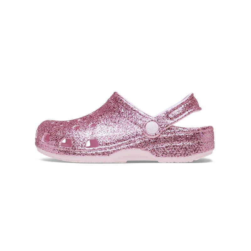 Zueco Niños Pequeños Chunky Glitter T Rosado Crocs