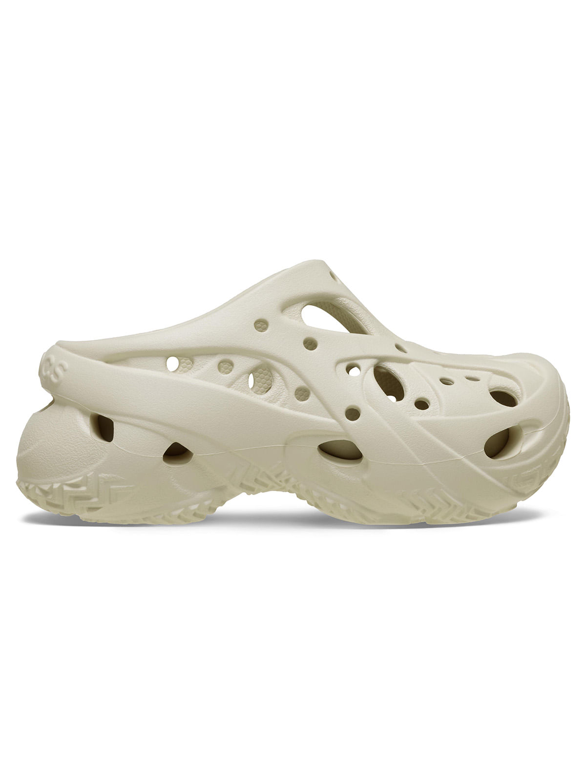 Zueco Mujer Caged Clog Beige Crocs
