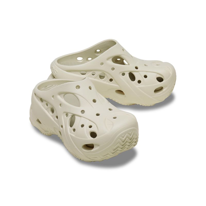 Zueco Mujer Caged Clog Beige Crocs