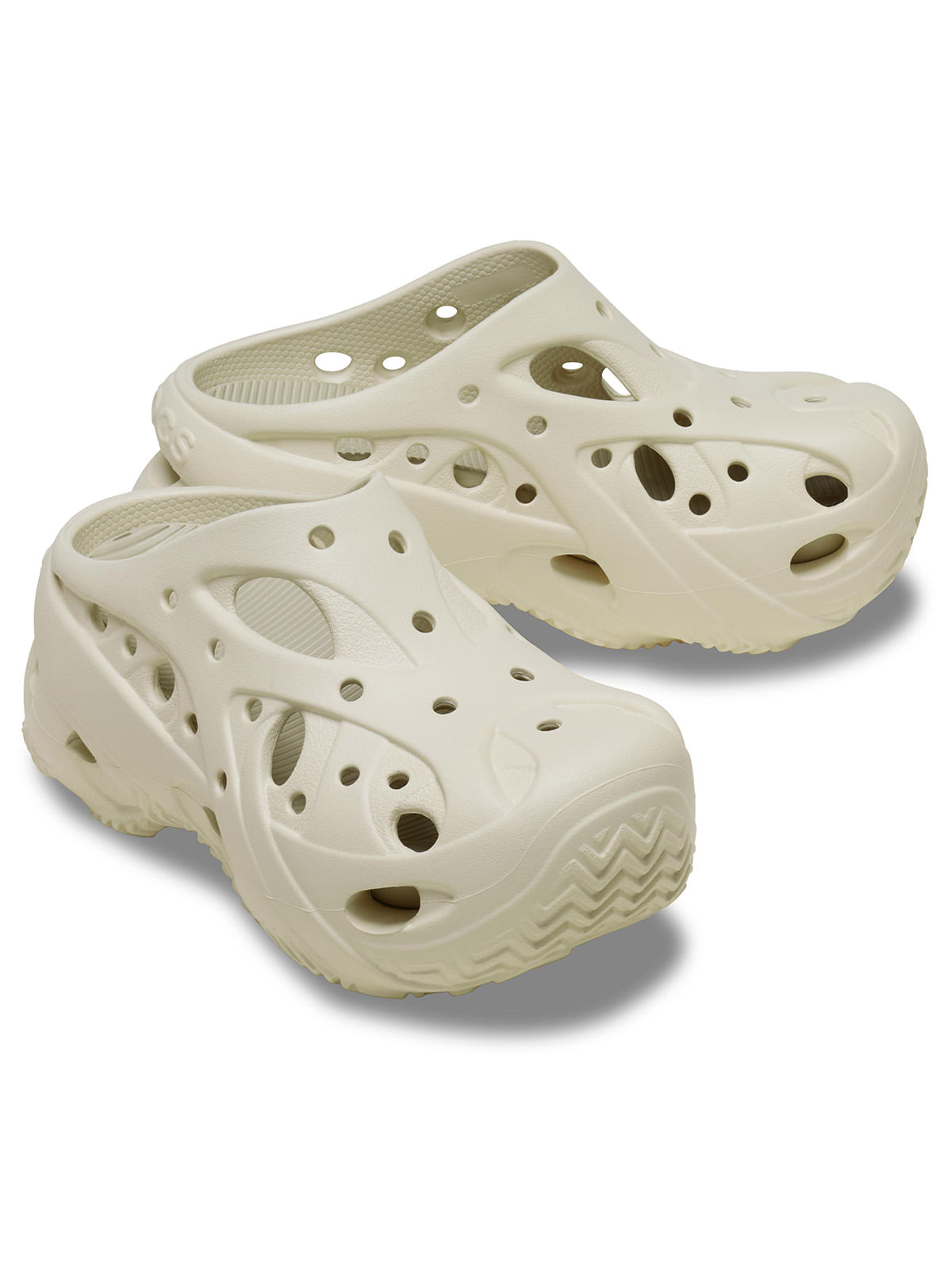 Zueco Mujer Caged Clog Beige Crocs