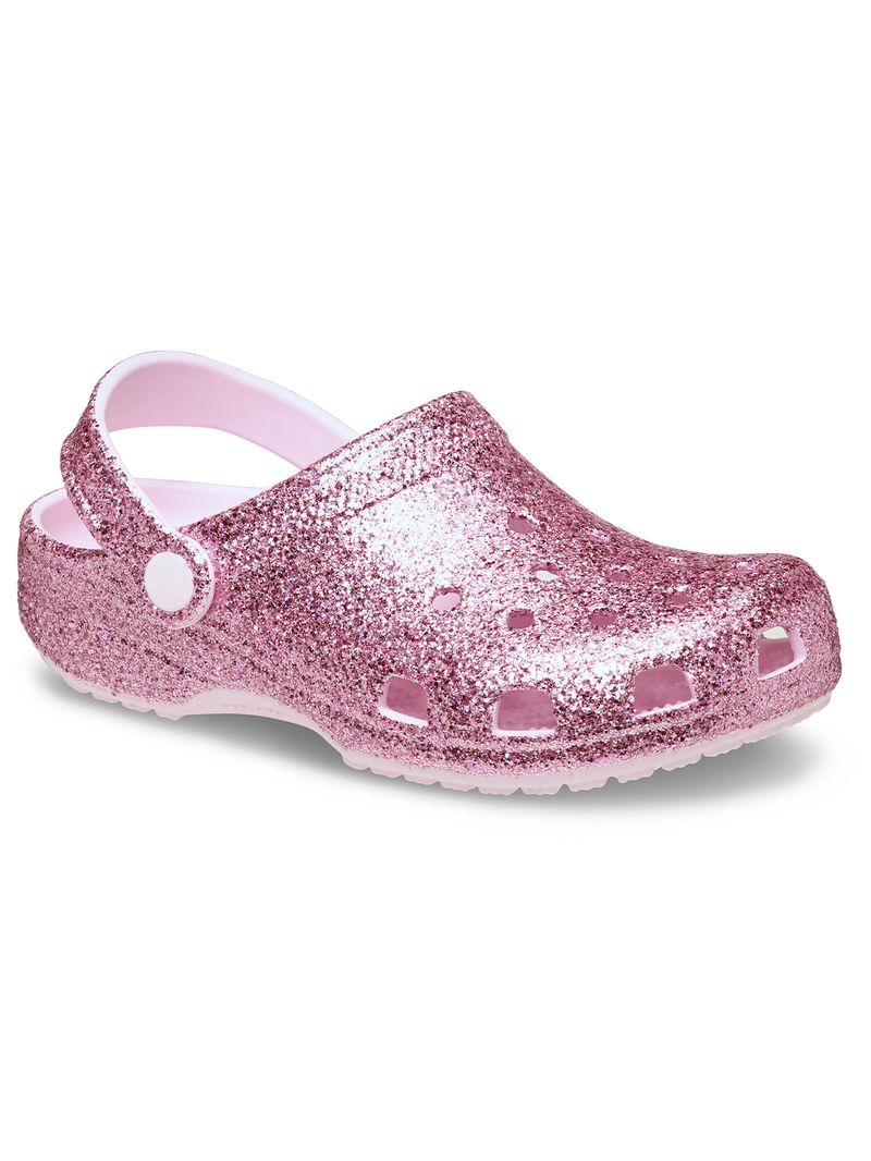 Zueco-Mujer-Glitter-Clog-K-Rosado-Crocs