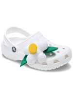 Jibbitz-Flor-con-sonido-grabado-blanca-Crocs