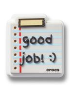 Jibbitz-Nota-Good-Job-Blanco-Crocs