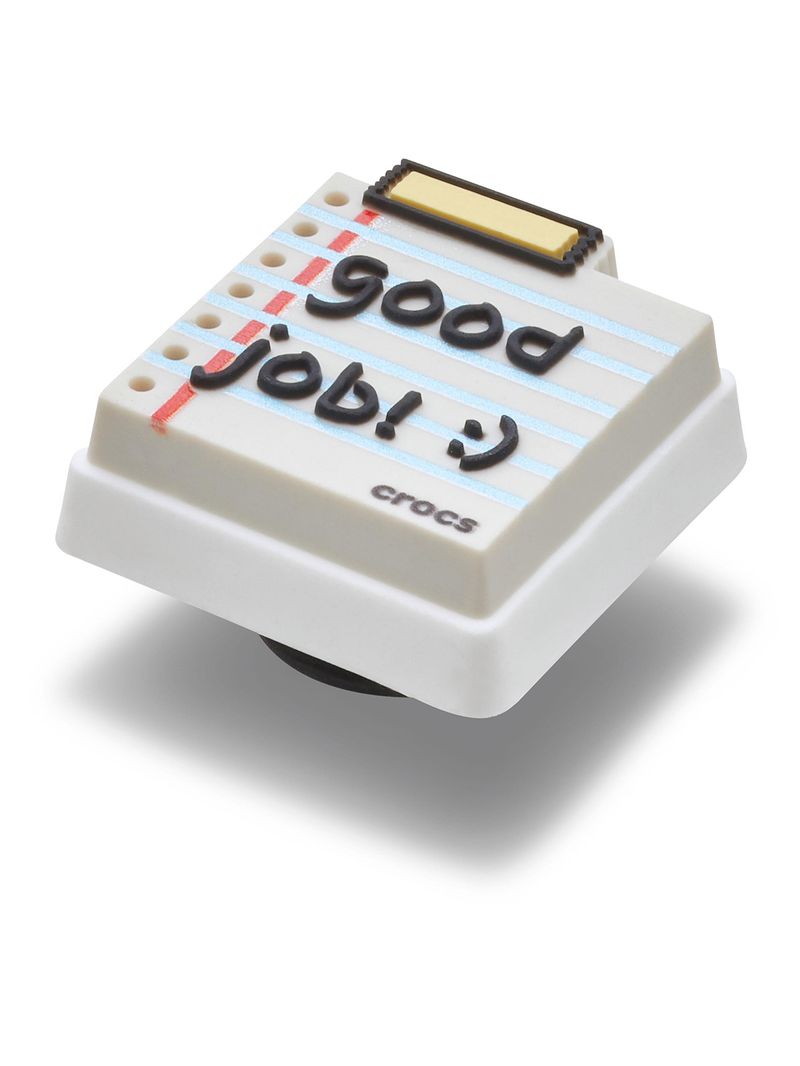 Jibbitz-Nota-Good-Job-Blanco-Crocs