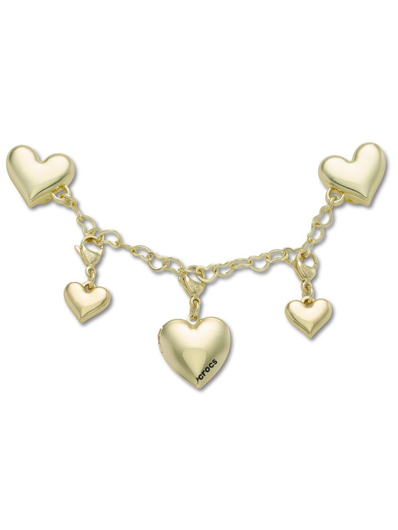 Jibbitz-Cadena-De-Corazon-Dorado-Crocs