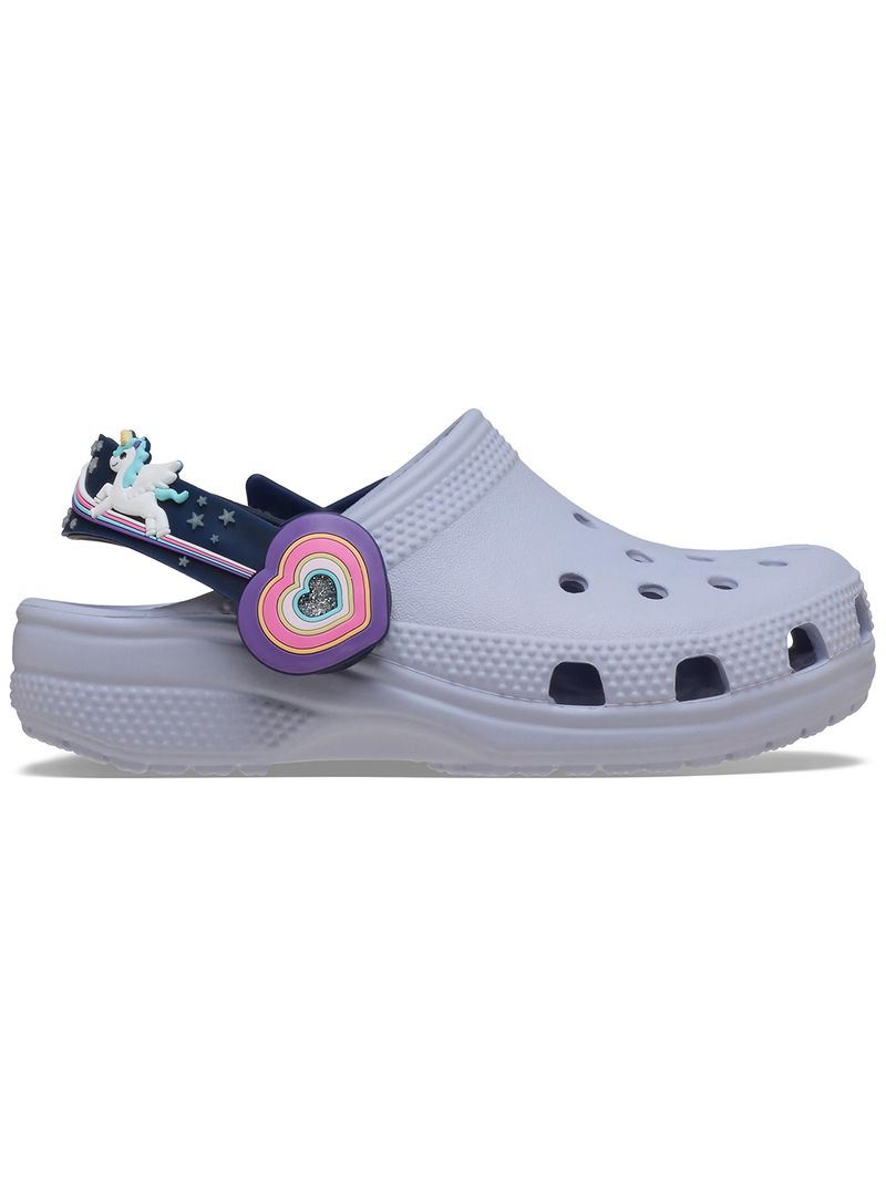 Zueco-Niños-Pequeños-Classic-Lights-Morado-Crocs