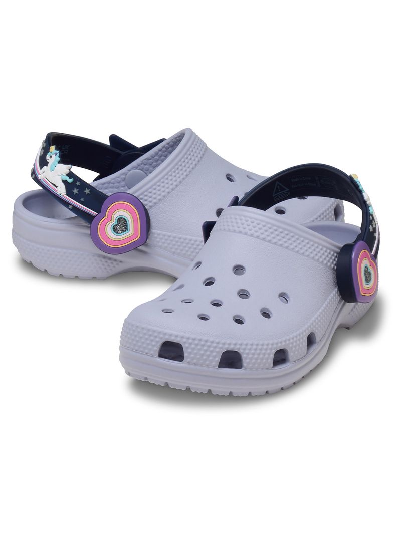 Zueco-Niños-Pequeños-Classic-Lights-Morado-Crocs