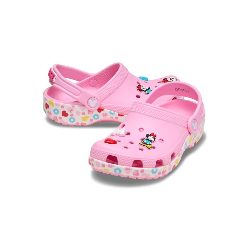 Zueco Niños Grandes Mickey Friends Minnie Rosado Crocs