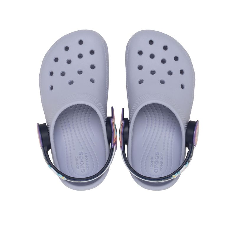 Zueco Niños Pequeños Classic Lights Morado Crocs