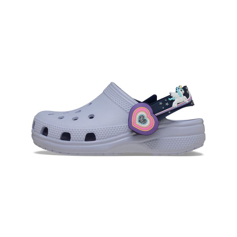 Zueco Niños Pequeños Classic Lights Morado Crocs