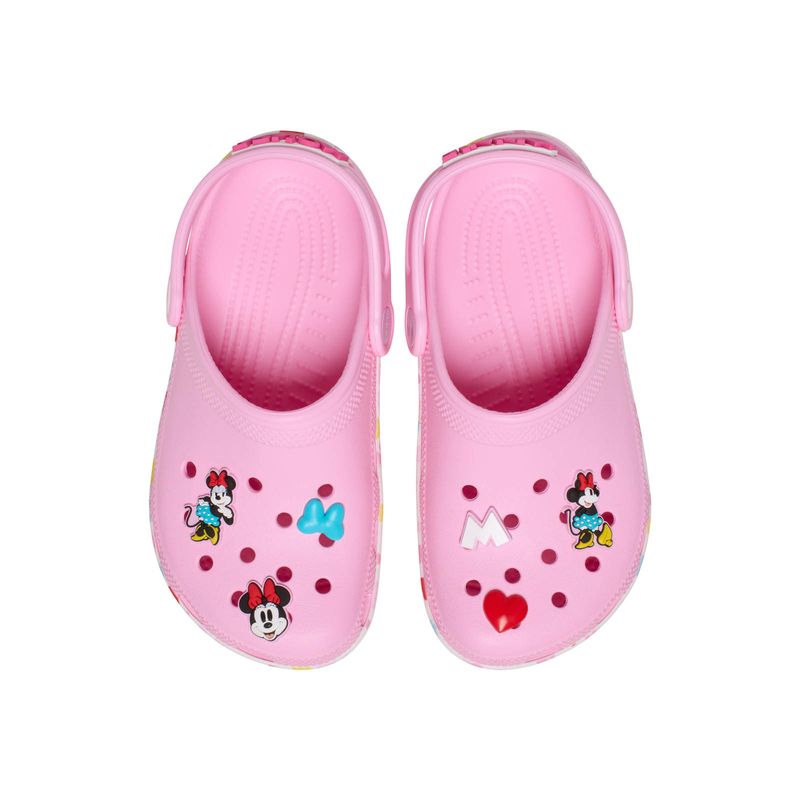 Zueco Niños Grandes Mickey Friends Minnie Rosado Crocs