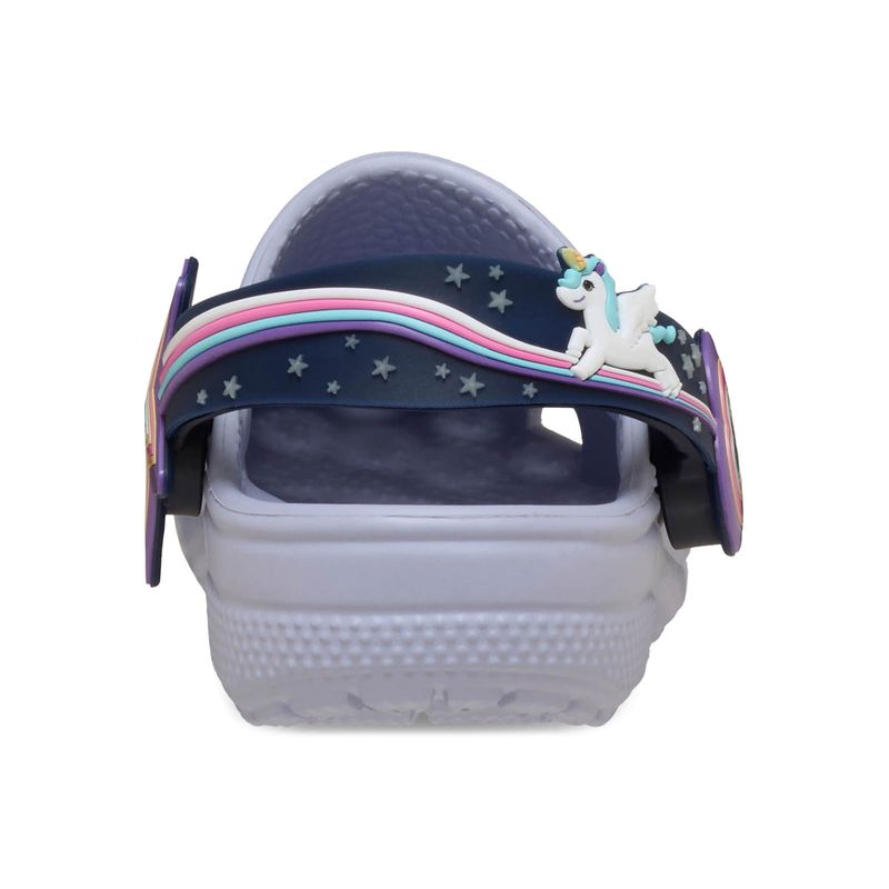 Zueco Niños Pequeños Classic Lights Morado Crocs